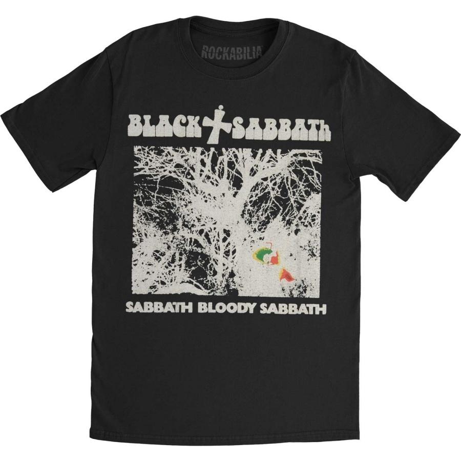 Мужская винтажная футболка Black Sabbath Sabbath Bloody Sabbath облегающего кроя, маленькая, черная S