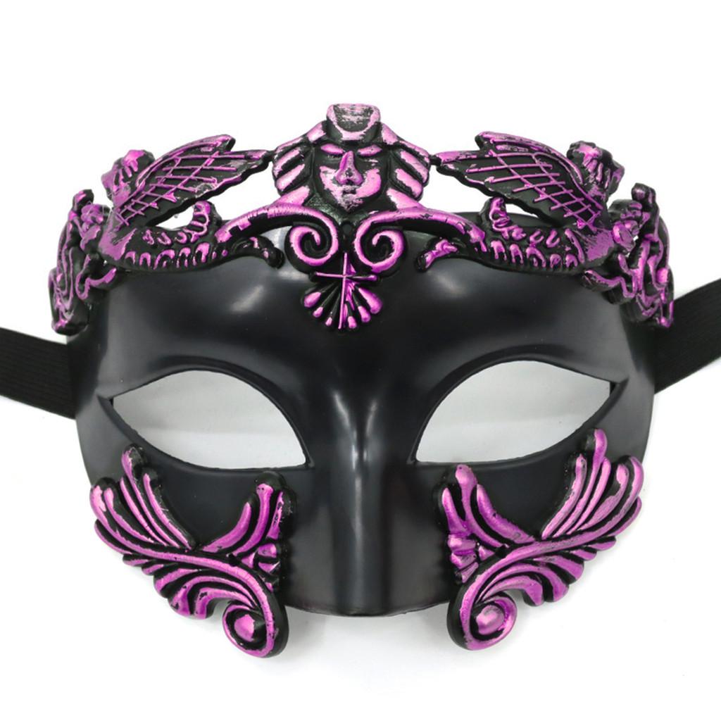 Maschera Mezza Faccia Romana Veneziana Per Halloween Carnevale E Festa In Costume Decorazione Materiale Plastico