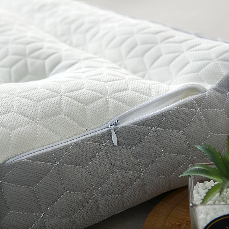 Latex Anti-Slip Neck Support Pillow for Adults - Partitioned Design