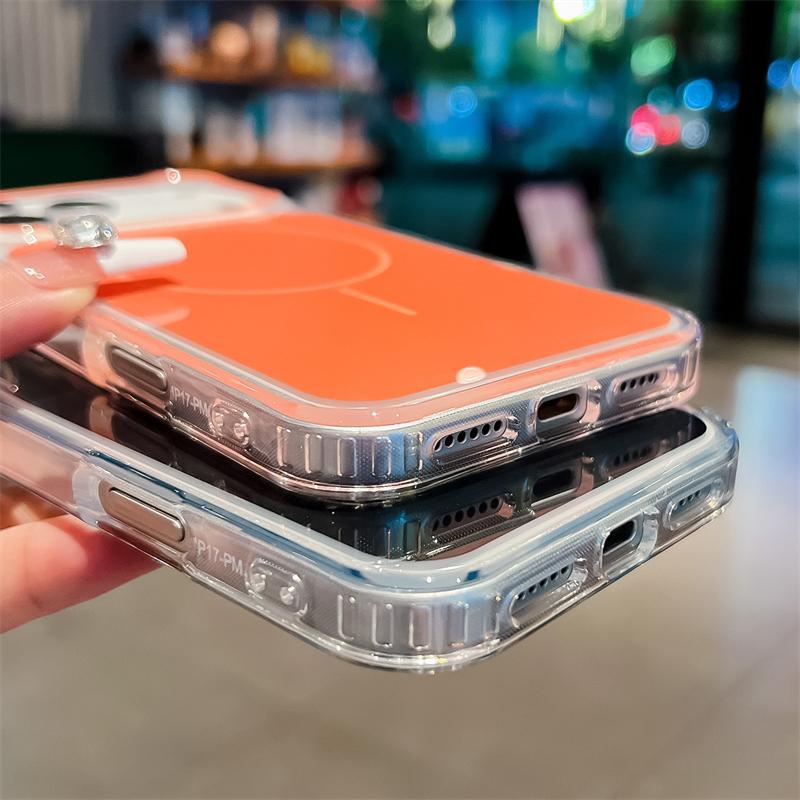 For iPhone 17 Pro Max Case  Color Magnetic For Magsafe Wireless Charging Case For Iphone 17 Air 16 Pro Max Plus 17 Cover
