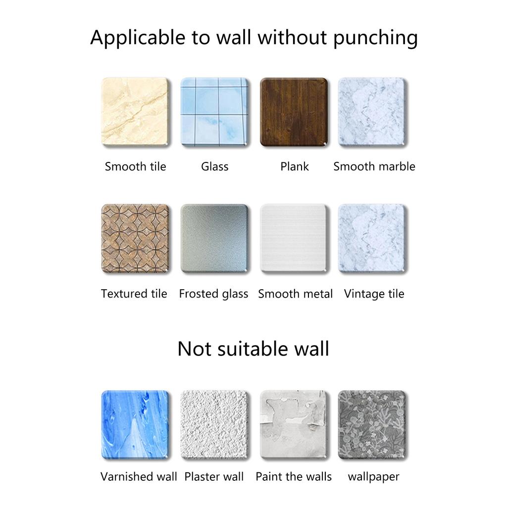 Carbon Steel & ABS Wall Mounted Blow Dryer Rack with Suction Cup for Hassle Frees Installation & Strong Load Bearing