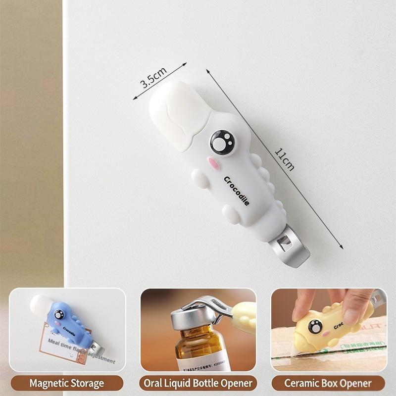 Mini Crocodile Vial Opener Pocket Bottle Opener Vials Openers Oral Liquid Cap Lifter Clinic Hospital Medicine Bottle Opener