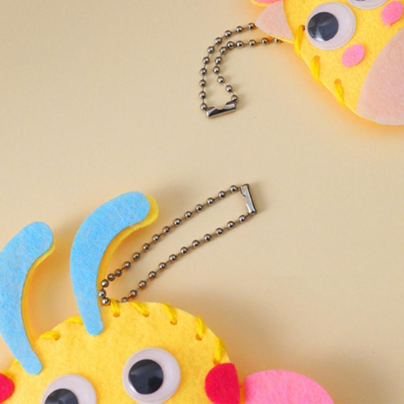 Childrens Nonwoven Fabric Sewing Craft Set Safe Cotton Educational Toy For Creative Bag Design And Motor Skills