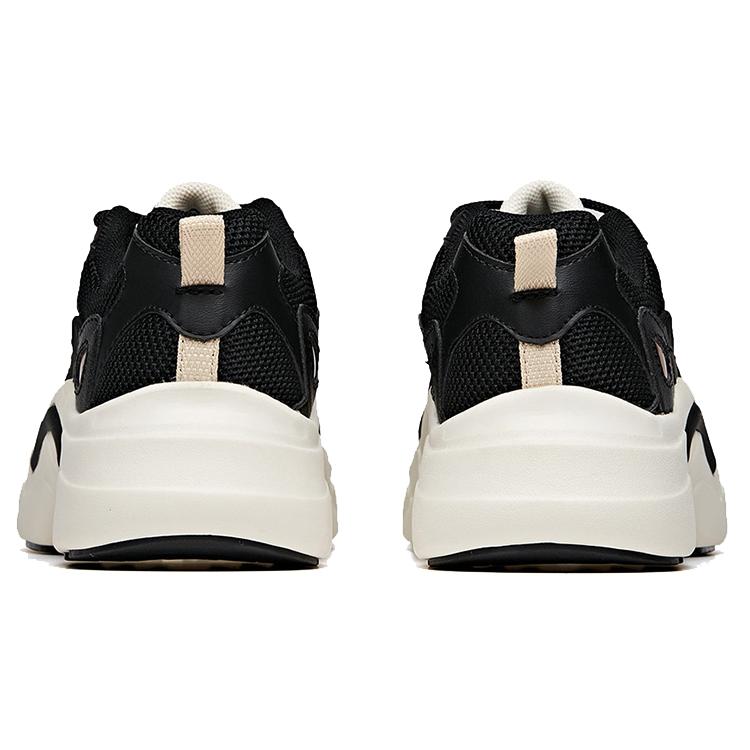 ANTA Chunky Sneakers Women's Low top Black/Ivory White 12948883-1