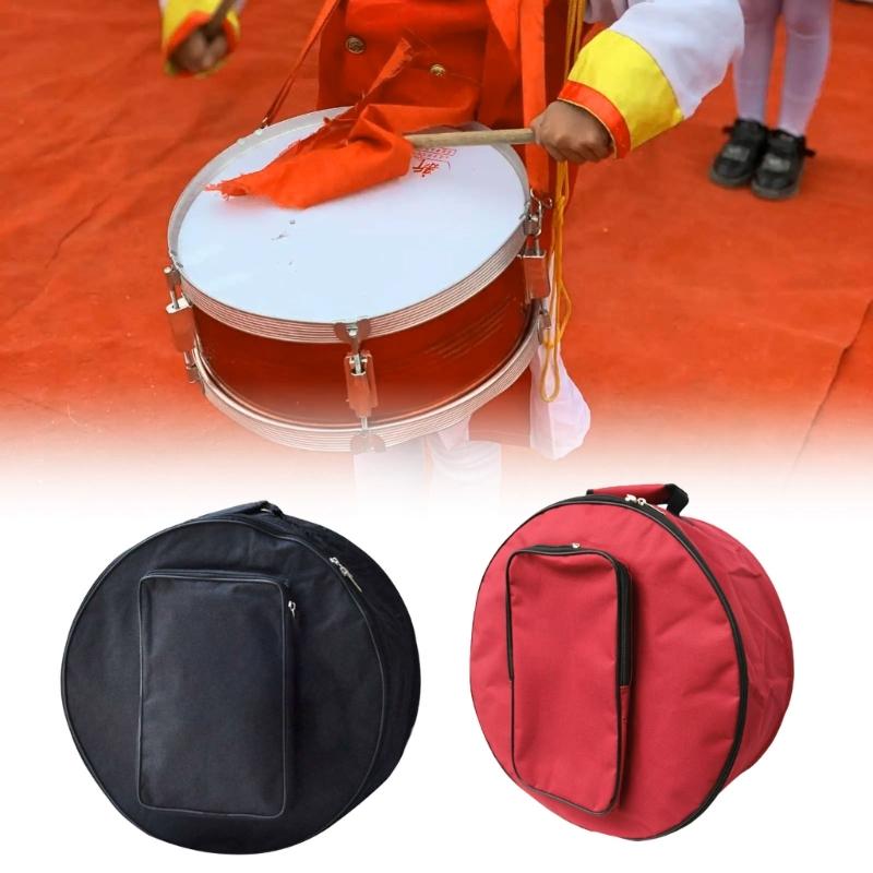 Compact Snares Drum Bag Oxford Cloth Backpack Drum Case With Outside Pockets Storage Pouch Instrument Accessories