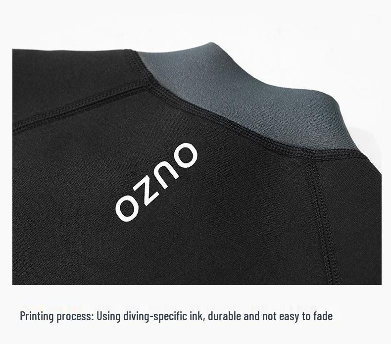 Herren 1,5 mm Neoprenanzug Split Langarm-Top zum Surfen, Schwimmen, Yoga und Tauchen