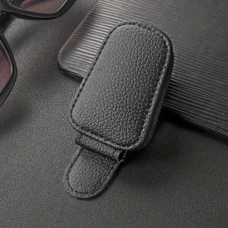 1Pc car glasses clip sunglasses clip multi-function sunglasses clip PU car glasses clip card ticket car interior clip