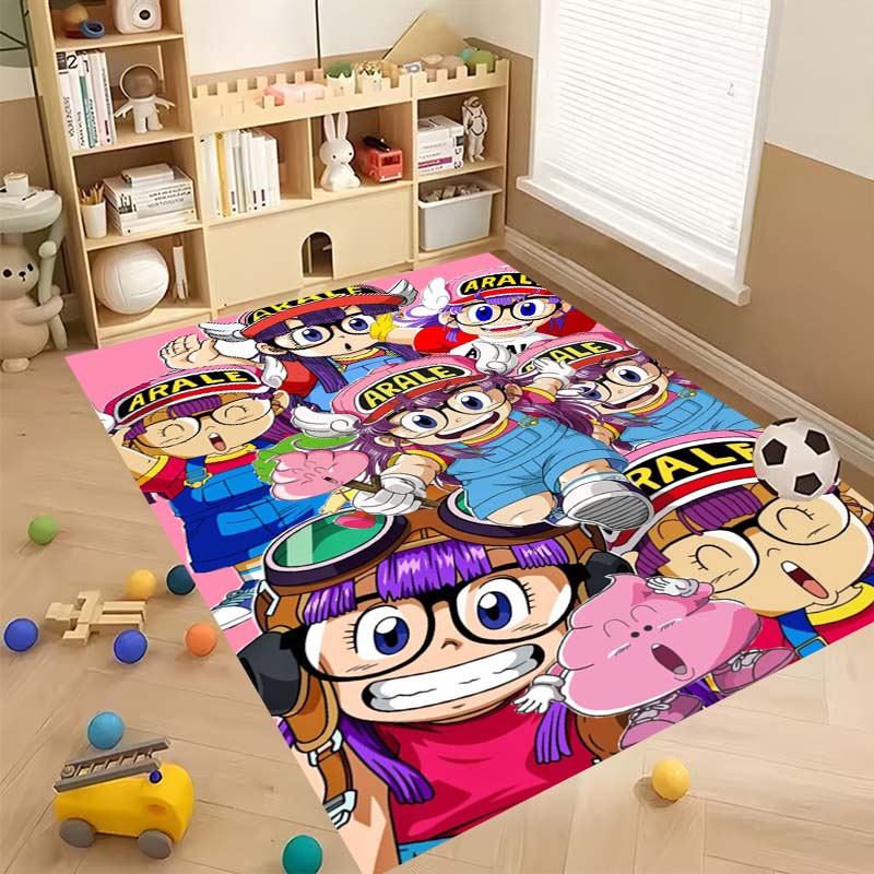 New Cartoon Dr S-Slump Arale Bathroom Rug, Soft Bedroom Floor, Home Laundry Room, Non-Slip Welcome MatCustomizable