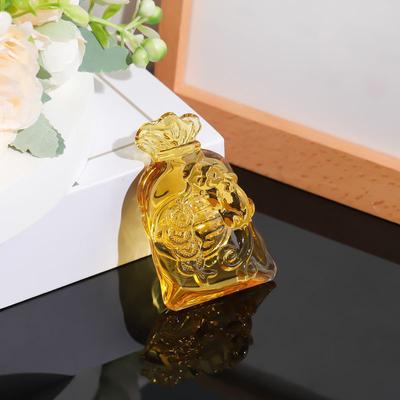 6 ks citrínových peněžních pytlíků, mincí, štěstí, bohatých, feng shui ozdob, kancelářských a domácích stolních dekorací, skleněných křišťálových řemesel, dárků k nastěhování