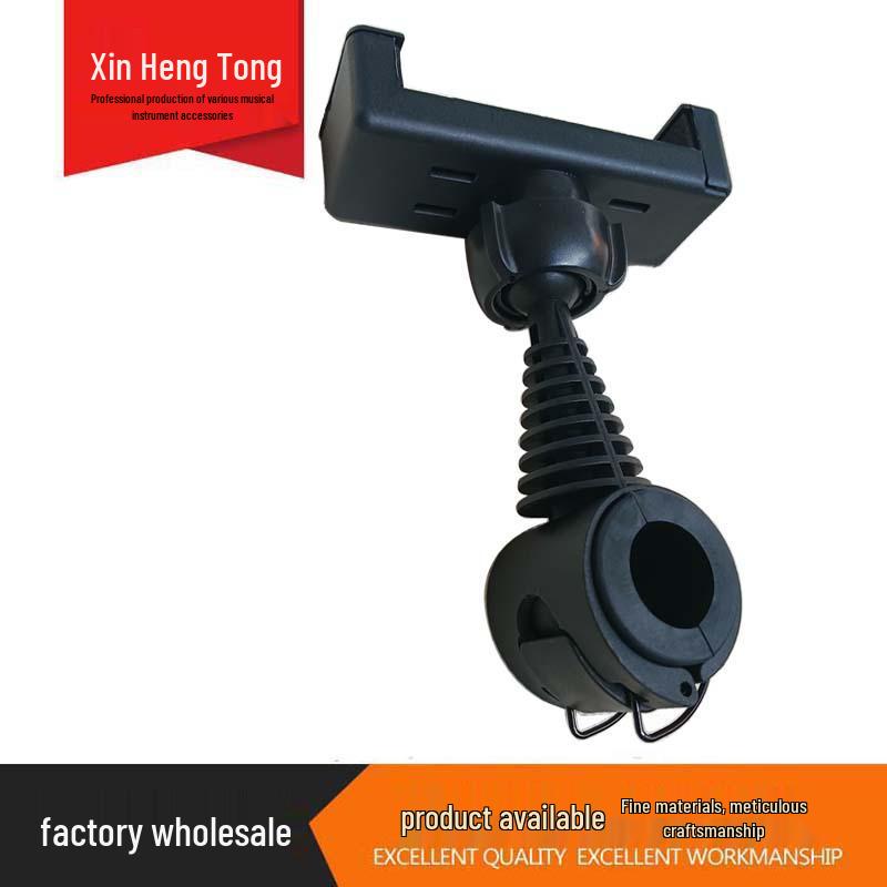 Adjustable Mobile Phone Tripod with Multi-position Clip Holder Side Clip