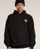 Human Highlight Small Heart Hoodie Black Red