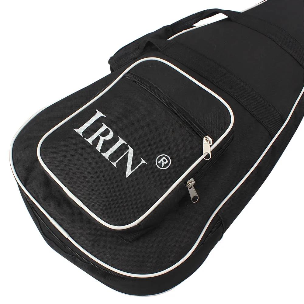 IRIN Mandolin Premium Case Waterproof Oxford Fabric Guitar Bag Double Straps Black Guitar Backpack Handbag String Instrument