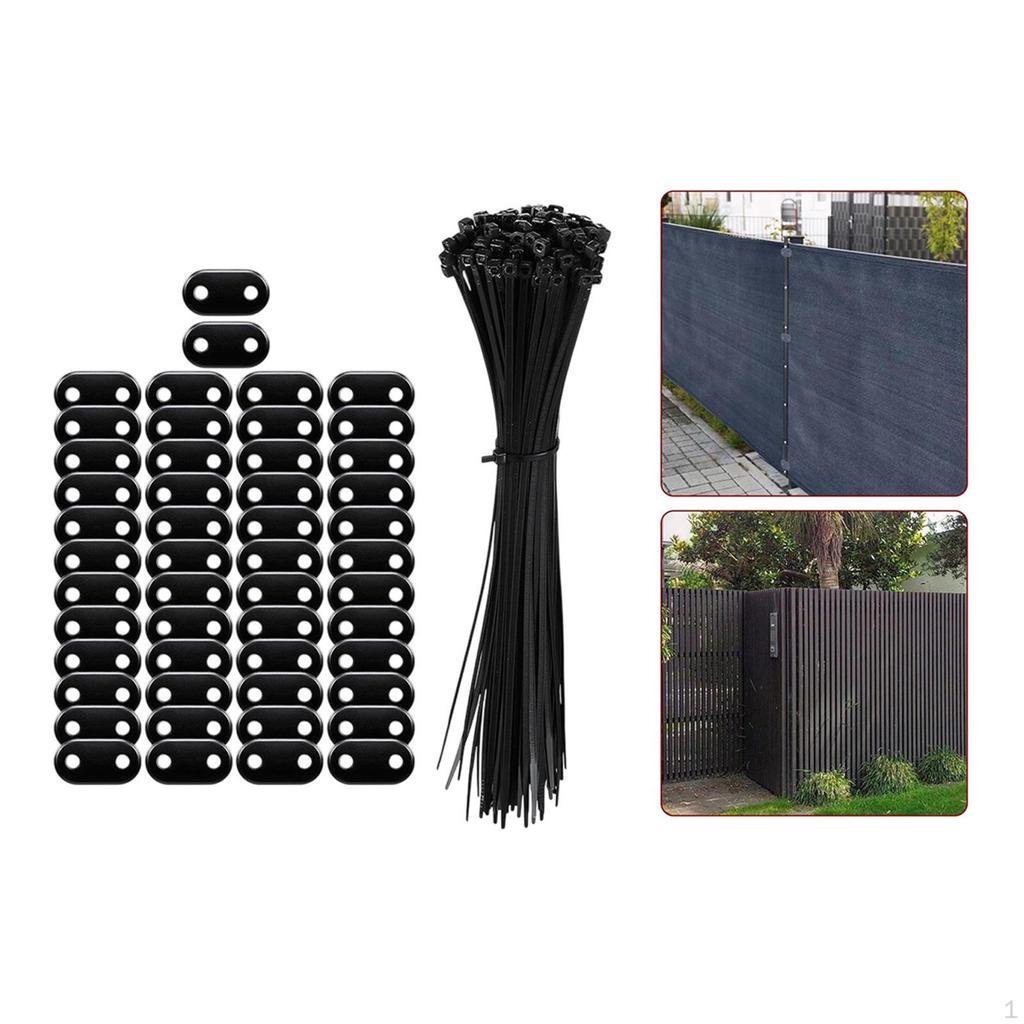 Braces for Garden Fence Privacy Screen with Cable Ties And Securing Accessories