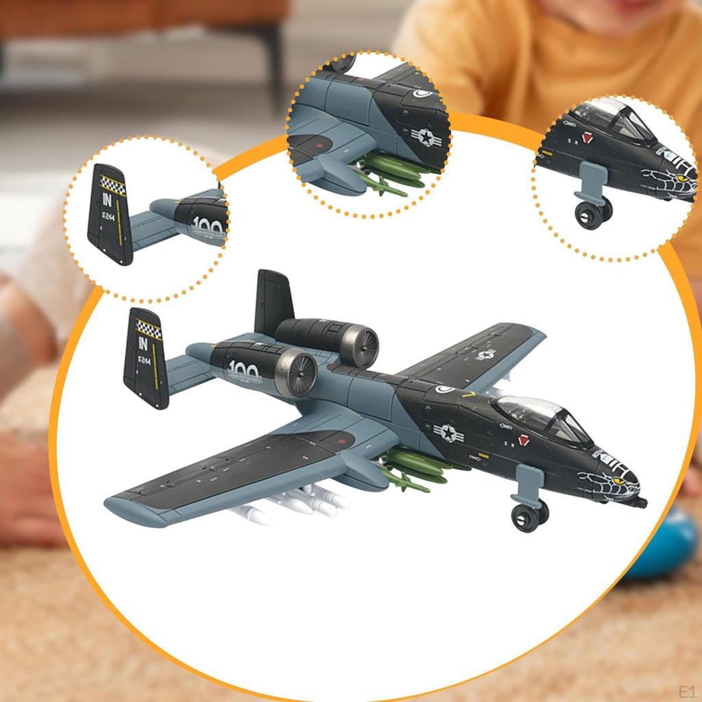 1/72 Airplane Model Assembly Building Blocks Educational Collectable Aircraft Fighter for Desktop