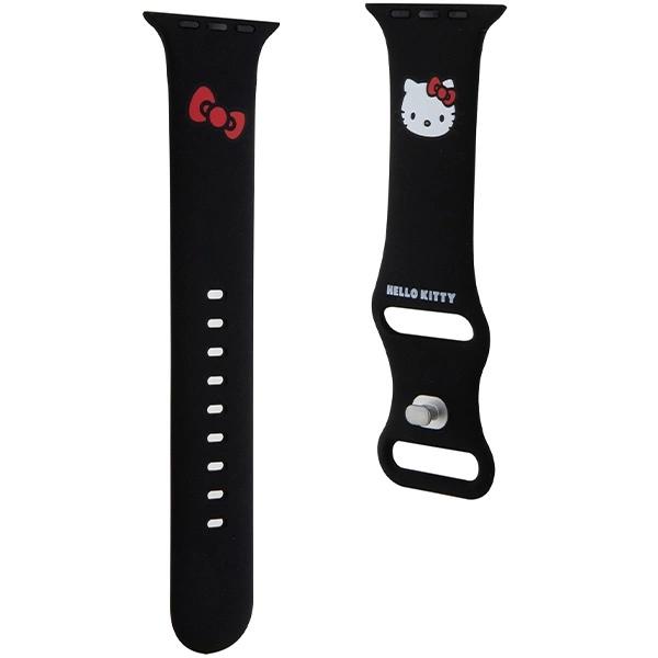 Hello Kitty Silicone Kitty Head Strap For Apple Watch 42/44/45/49Mm - Black