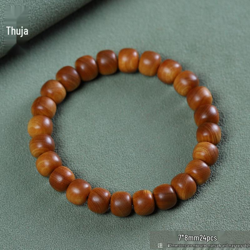 Temple Sandalwood Multi-Treasure Buddhist Rosary Beads Bracelet - Wenge Accessories Gift