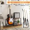 Durable, multi-purpose guitar stand with large storage capacity, suitable for acoustic guitar, ukulele, electric guitar, bass guitar, wind instruments