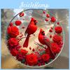 2d Flat Cardinal Acrylic Print Decoration Weddingthemed Wreaths Window And Door Ornaments Multifunctional Home And Garden Decoration