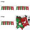 Christmas Celebration Santa Claus Pattern Banner Set With Nonwoven Fabric For Festive Wall Decor