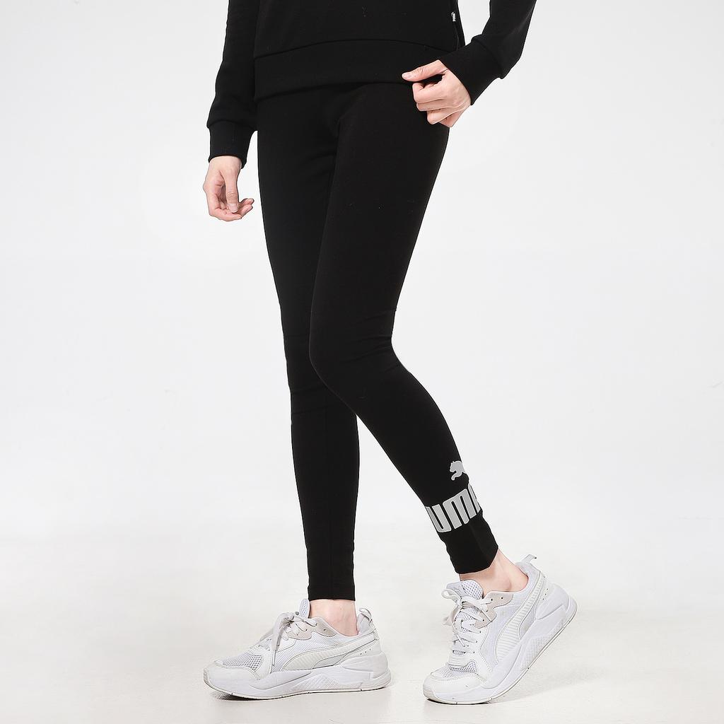 Puma Casual Sports Training Running Yoga Fitness Pants Women Bottoms Black Silver 845592-51