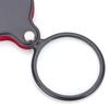 8X Mini Magnifying Glass Folding Pocket Magnifier with Rotating Protective Leather Sheath for Reading Science Jewelry