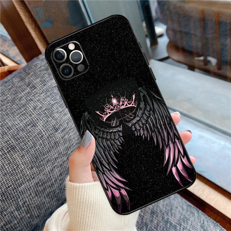 Exquisite Wings Phone Case For iPhone 16 14 13 12 11 15 Pro Max 12 13 Mini XR 15 16 Plus 16e Cover Shell