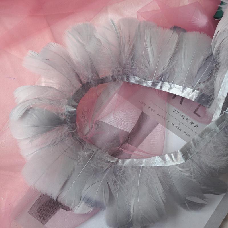 

Красочные полоски гусиных перьев для самодельных юбок, шалей, костюмов и украшений