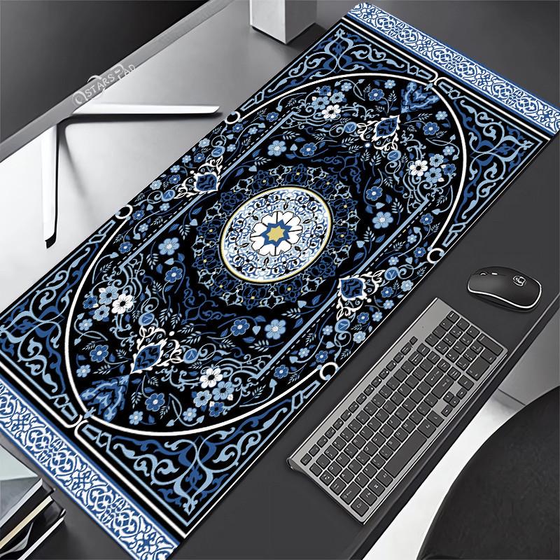 Persian Carpet Mouse Mat xcm Computer Large Mousepad Flower Office Rubber Mat Nonslip Table Pads x Notebook Computer De