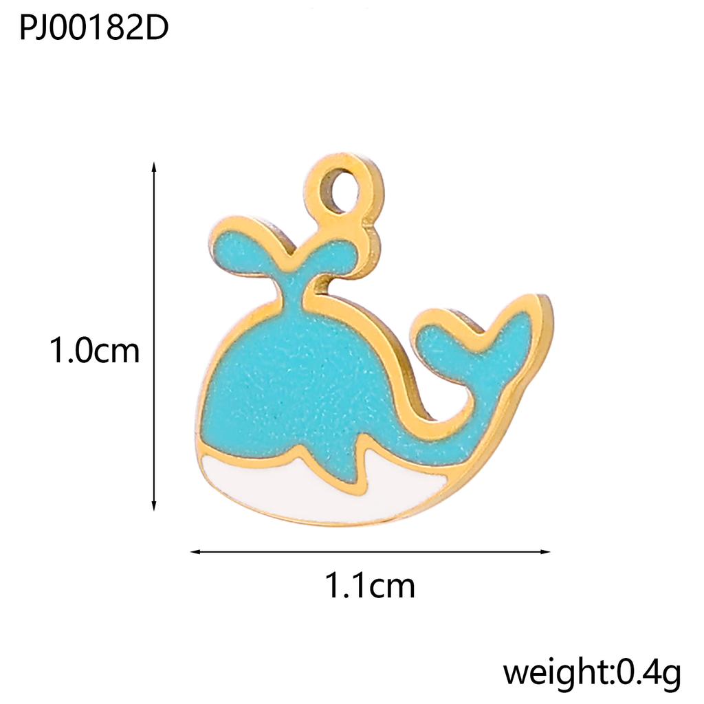 CARLIDANA Fashion Gold Plated Stainless Steel Sea Shell Cross Charms For Jewelry Making Necklace Pendant DIY Accessories