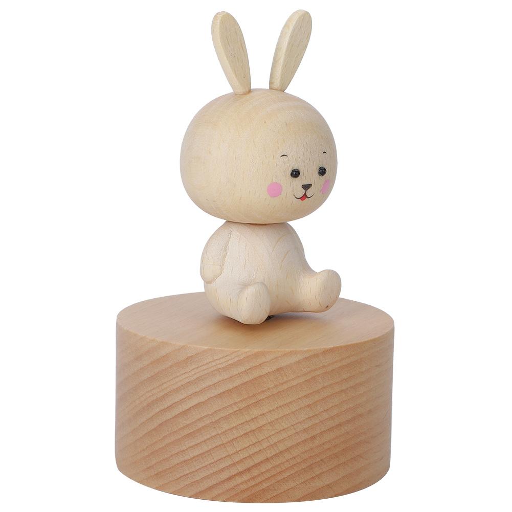 Animal Wooden Clockwork Music Boxes Children Kid Birthday Holiday Gifts Accessories