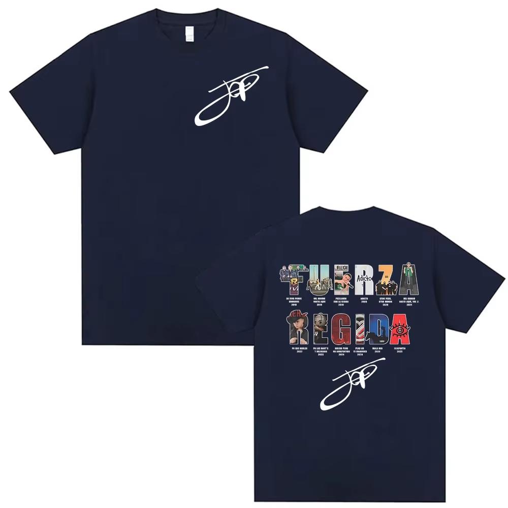 Rapper Fuerza Regida Album Tour Cover Tshirts Men Women Vintage Hip Hop T Shirts 2026 Cotton Casual Short Sleeve Tee Shirt