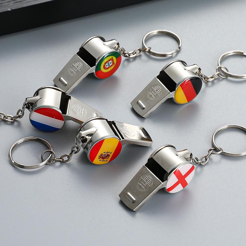 2026 World Cup Whistle Keychain: USA, Canada, Mexico Fan Gift