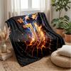 Juventus FC Theme Blanket Soft Flannel Blanket Plush Throw Blanket Cozy Sofa Bed Blanket for Home Decor
