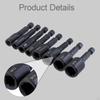 Tap Socket Wrench Set with Hex Screwdriver Adapter Square Hole And Die Set. Alloy Steel