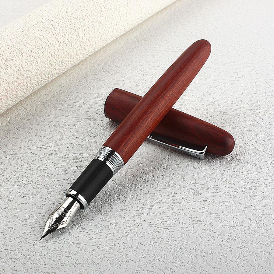 JINHAO 9035 Перьевая ручка Мастерская Натуральное палисандровое дерево EF/F/ Перо Офис Деловая подарочная ручка F 0.5MM