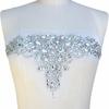 New Exquisite Pure Handmade Bright Crystal Patches Sew-on Rhinestones Applique with Stones Sequins Beads for Wedding Dress DIY Manual Accessories