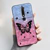 Custodia Per Nokia 6.1 6.1 Plus Custodia Antiurto Estetica Moda Cartone Animato Gatto Carino Nera Gomma Silicone Morbida Cover Bumper Alloggiamento