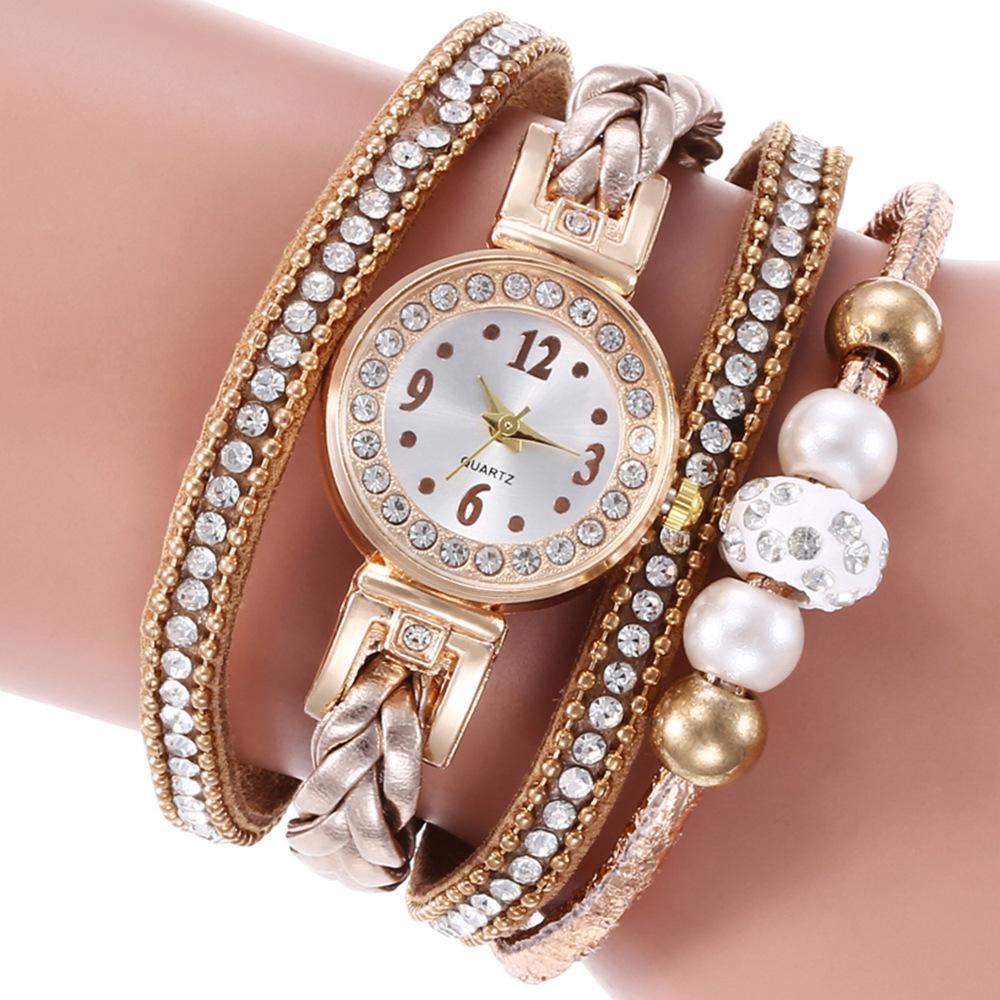 Eksplozja gorący pierścień bransoletka zegarek damski zegarek ze stopu diamentu cyfrowy zegarek damski ulubiony zegarek kwarcowy