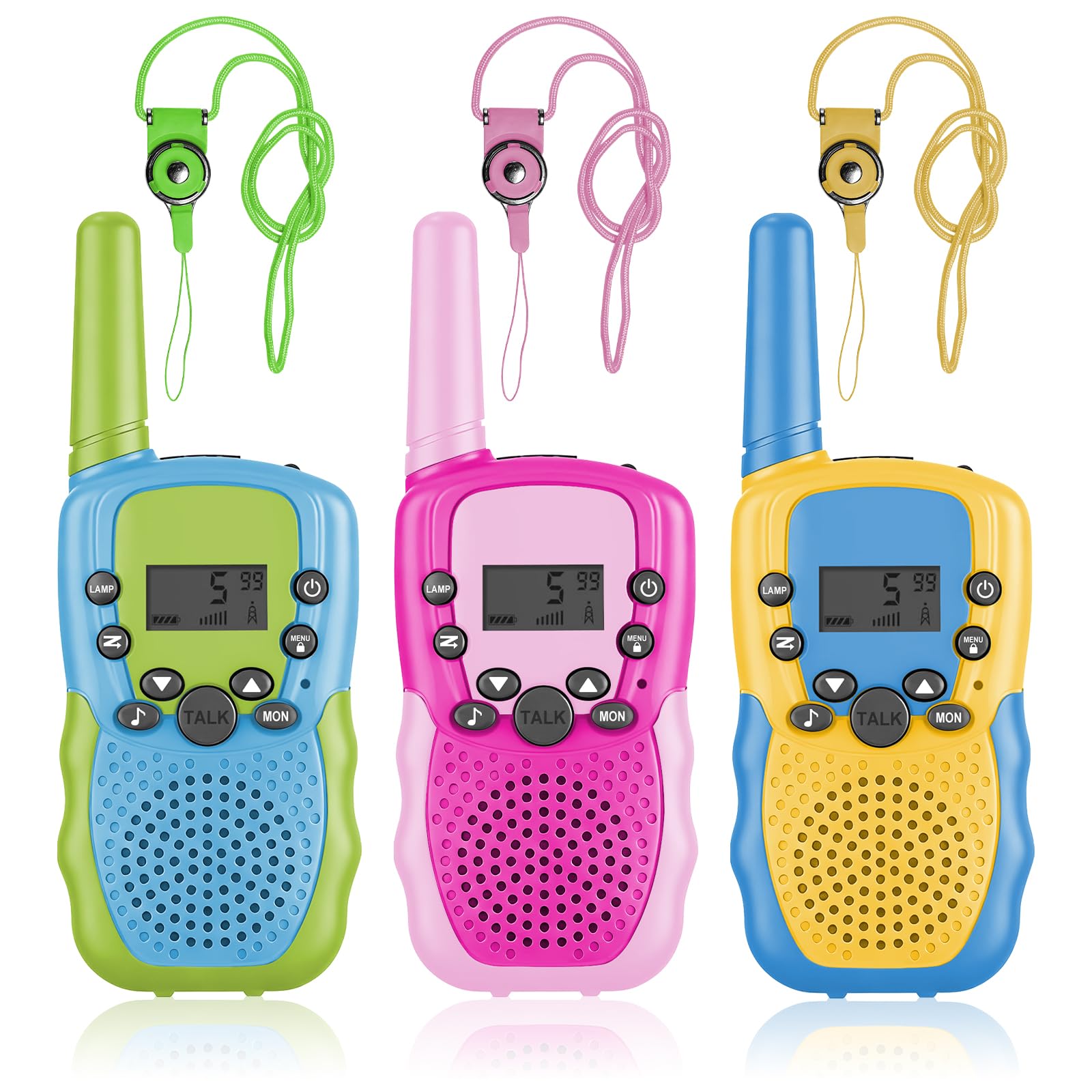 

Low-Power Walkie-Talkie-Talkie 3-Piece Set: Lightweight, Compact, Multifunctional, Kids Walkie-Talkie Toy, Long Range, Low Power Consumption, License