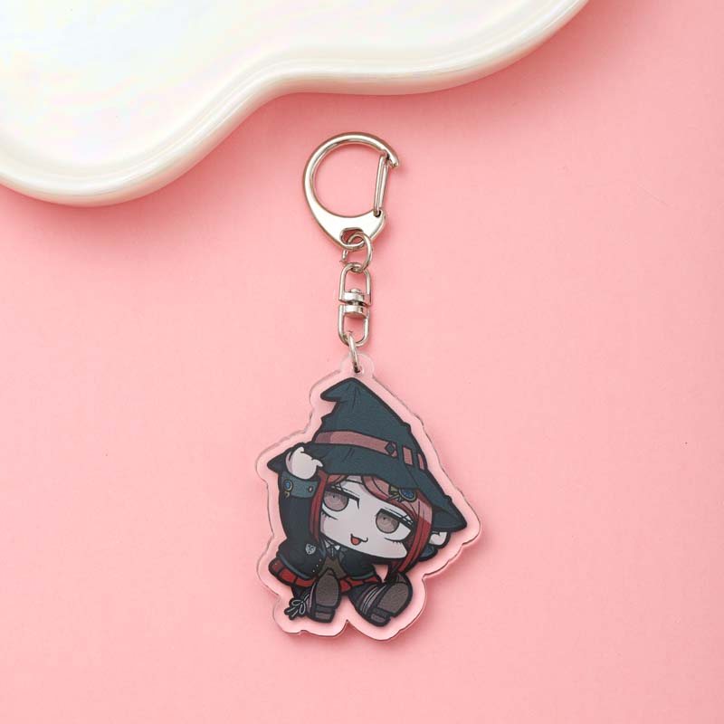 1/19Pcs Game Cartoon Danganronpa Acrylic Keychain Cute Backpack Pendant Funny Bag Charms Accessories Decoration Holiday Gifts