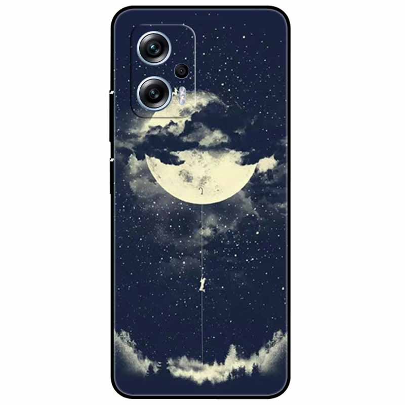 For Xiaomi Poco X4 GT Case 6.6'' Cat Wolf TPU Silicone Soft Coque Fundas for Poco X4 GT 5G Cover Black Edge Lovely PocoX4 X 4 GT