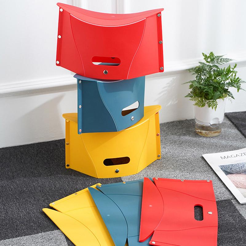 Plastik Tragbarer Klapphocker Outdoor Stühle Tragbarer Hocker für Camping Aufbewahrungshocker Aufbewahrungshocker Klappstuhl 2025