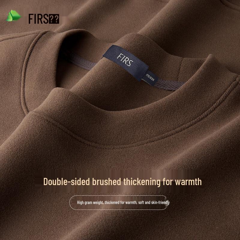 

Shanshan Men s Autumn/Winter Double-Brushed Heavyweight Pullover Sweatshirt XL