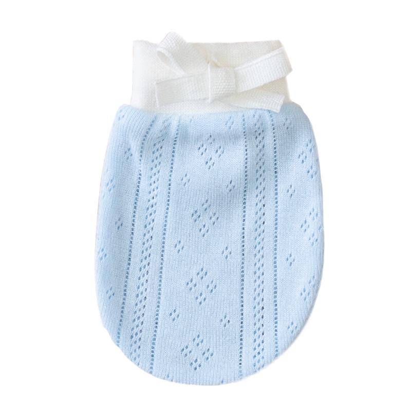 Pure Cotton Baby Anti-Scratch Mittens for Newborns 0-3 Months, All-Season, Thin Style for Spring & Autumn