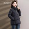 SNOWFLYING Women's Mid-Aged Chinese Style Short Down Jacket