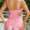 2025 European & American Fashion Backless Slimming Women's Swimsuit with Belly Cover & Hollow-Out Design.