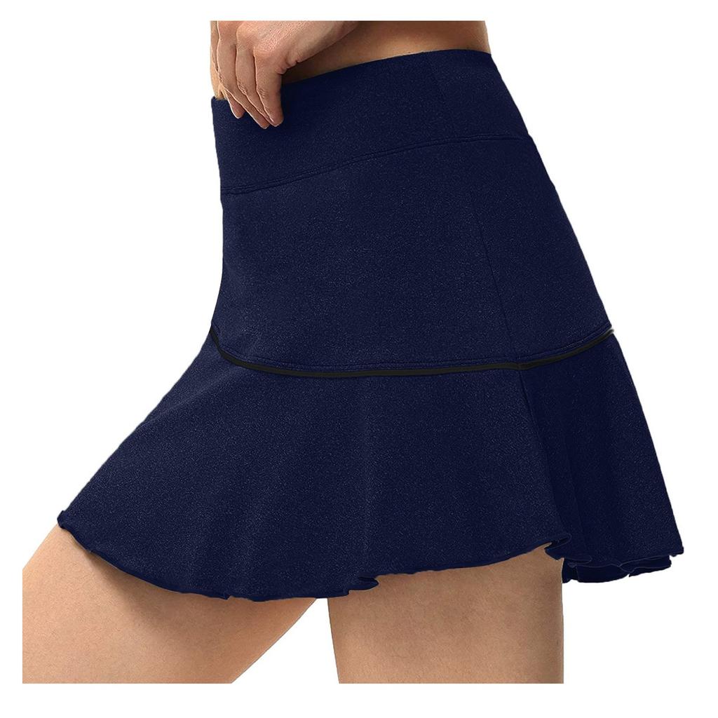 Women's Stripe Knitting High Waist Tight Fitting Hip Lift Yoga Short Skirt