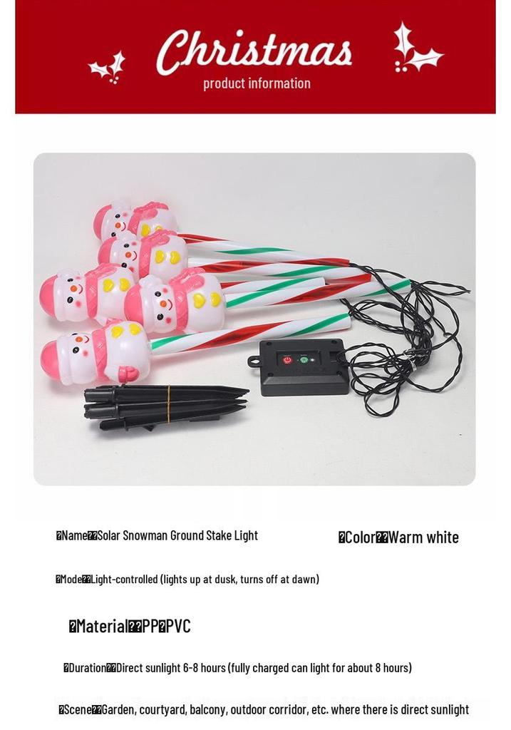 Christmas LED Snowman Garden Decorative Outdoor Lights