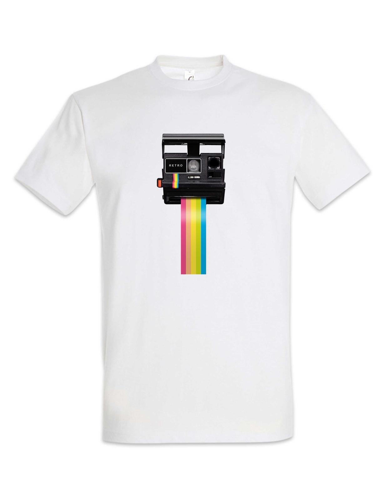 

Rainbow Camera T-Shirt Mens Womens Tees Top Retro Instant Fotocamera Fotograph Geek Nerd 4XL
