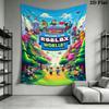 Roblox game Wall Tapestry Aesthetic Wall Hanging Printed Fabric Blanket Decorative Tapestries for Bedroom Living Room Home Decor